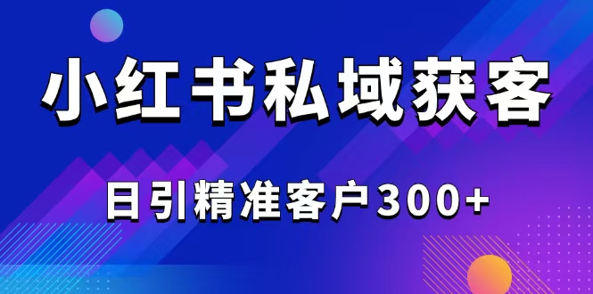 （14304期）2025最新小红书平台引流获客截流自热玩法讲解，日引精准客户300+-代码轻学堂